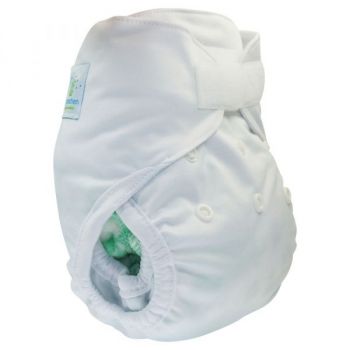 Blümchen Newborn Überhose weiß